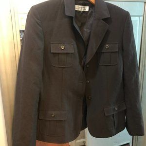 TAHARI ARTHUR S. LEVINE CHOCOLATE BROWN JACKET SIZE 8
